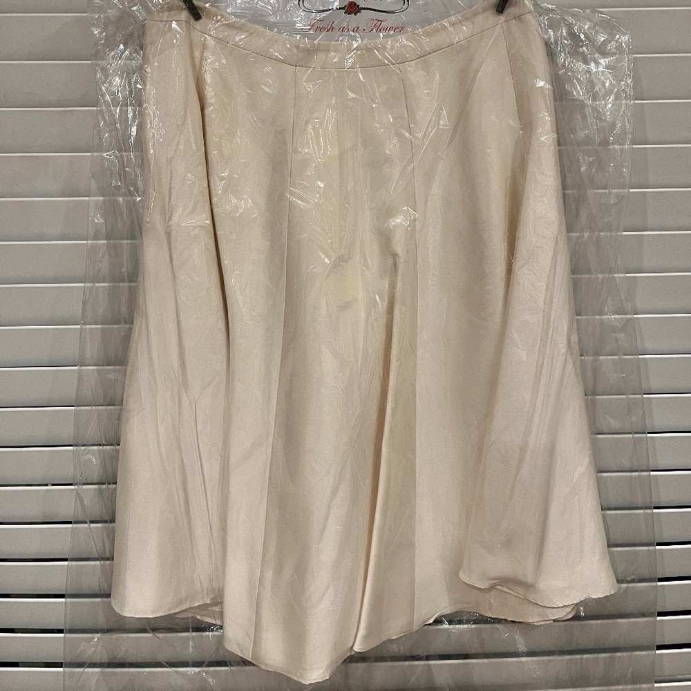 Banana Republic beautiful cream colored silk skirt